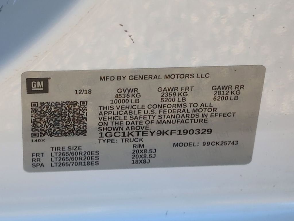 2019 Chevrolet Silverado 2500 HD LTZ