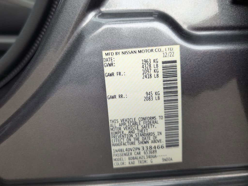 2023 Nissan Altima SV FWD