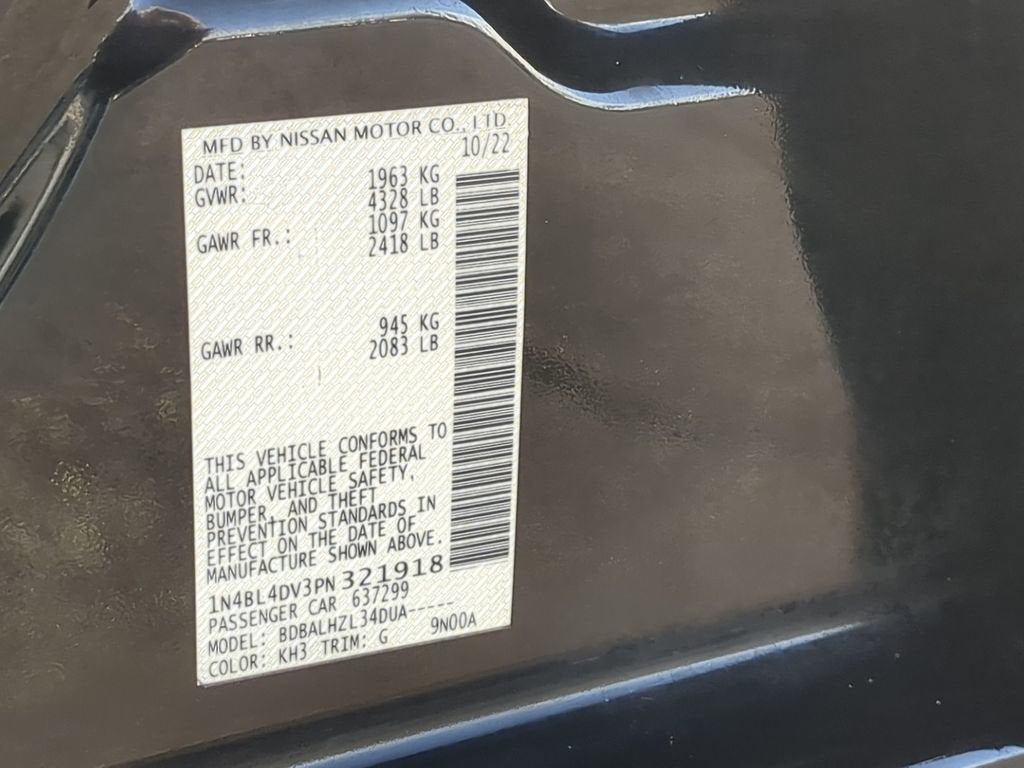 2023 Nissan Altima 2.5 SV