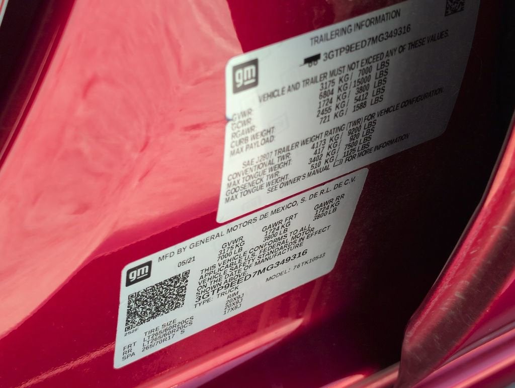 2021 GMC Sierra 1500 AT4