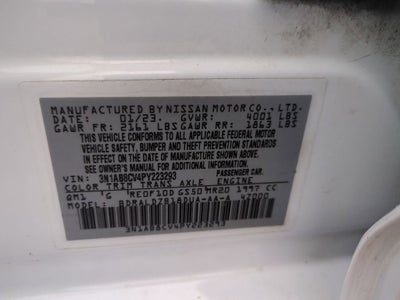 2023 Nissan Sentra SV