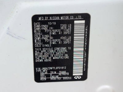 2020 INFINITI QX80 LUXE