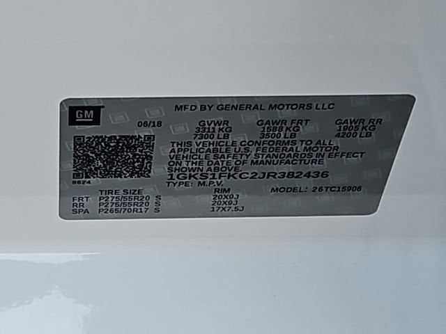 2018 GMC Yukon XL SLE
