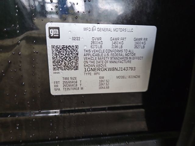 2022 Chevrolet Traverse LT Cloth