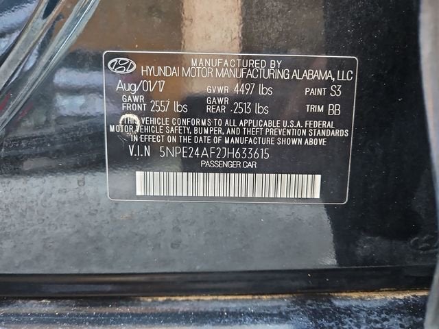 2018 Hyundai Sonata SE