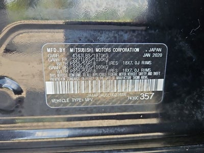 2020 Mitsubishi Outlander Sport 2.0 BE