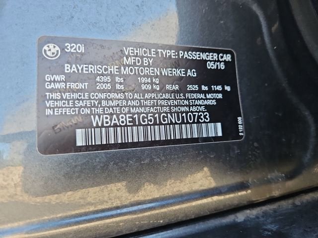 2016 BMW 320i 320i