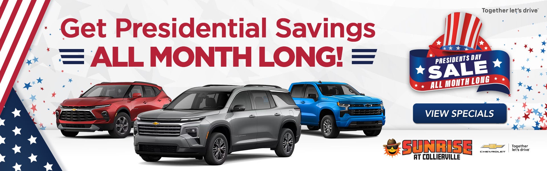 Presidents Sale All Month Long